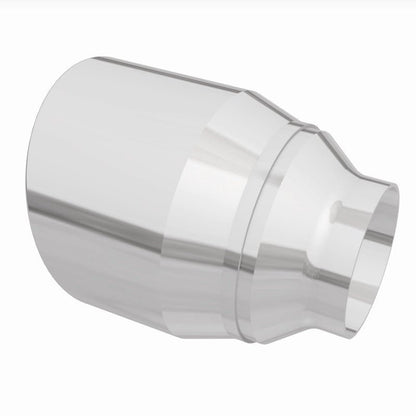 MagnaFlow Tip Stainless Double Wall Round Single Outlet Polished 4.5in DIA 2.5in Inlet 5.75in Length-Tips-Magnaflow