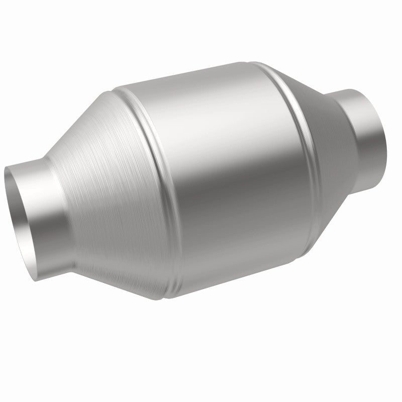 MagnaFlow Univ Cat Conv 2.5in Inlet/Outlet Center/Center Round 3in Body L x 5in W x 8.75in Overall L-Catalytic Converter Universal-Magnaflow
