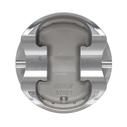 Manley 04+ Subaru WRX STi (EJ257) STD Stroke 99.5mm STD Bore 9.8:1 Dish Piston Set with Rings-Piston Sets - Forged - 4cyl-Manley Performance