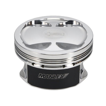 Manley 04+ Subaru WRX STi (EJ257) STD Stroke 99.5mm STD Bore 9.8:1 Dish Piston Set with Rings-Piston Sets - Forged - 4cyl-Manley Performance