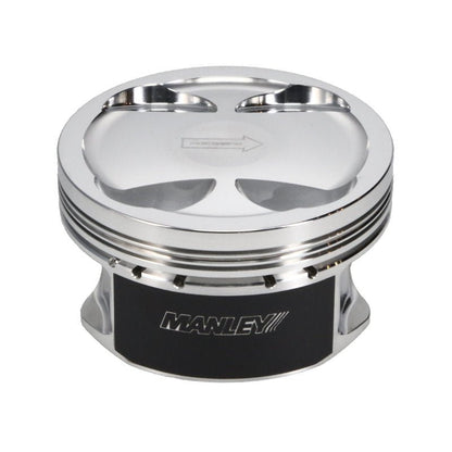Manley 04+ Subaru WRX STi (EJ257) STD Stroke 99.5mm STD Bore 9.8:1 Dish Piston Set with Rings-Piston Sets - Forged - 4cyl-Manley Performance
