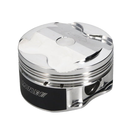 Manley 2018+ Ford Coyote 5.0L DOHC +1cc Dish 3.662in Bore 11:1 CR Platinum Piston Set-Piston Sets - Forged - 8cyl-Manley Performance