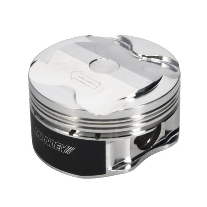 Manley 2018+ Ford Coyote 5.0L DOHC +1cc Dish 3.662in Bore 11:1 CR Platinum Piston Set-Piston Sets - Forged - 8cyl-Manley Performance