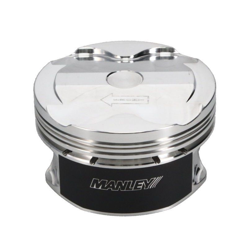 Manley 2018+ Ford Coyote 5.0L DOHC +1cc Dish 3.662in Bore 11:1 CR Platinum Piston Set-Piston Sets - Forged - 8cyl-Manley Performance