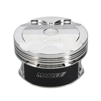 Manley 2018+ Ford Coyote 5.0L DOHC +1cc Dish 3.662in Bore 11:1 CR Platinum Piston Set-Piston Sets - Forged - 8cyl-Manley Performance