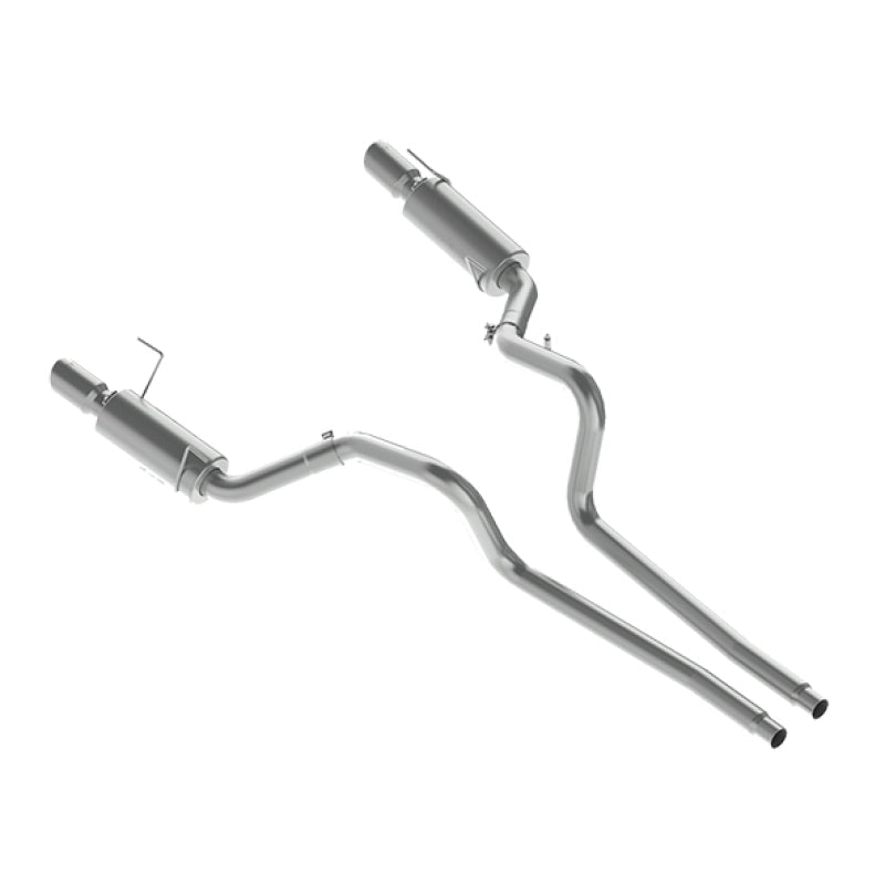 MBRP 05 - 09 Ford Shelby GT500 / GT Dual Split Rear Street Version 4in Tips T409 Exhaust System - Catback - MBRP