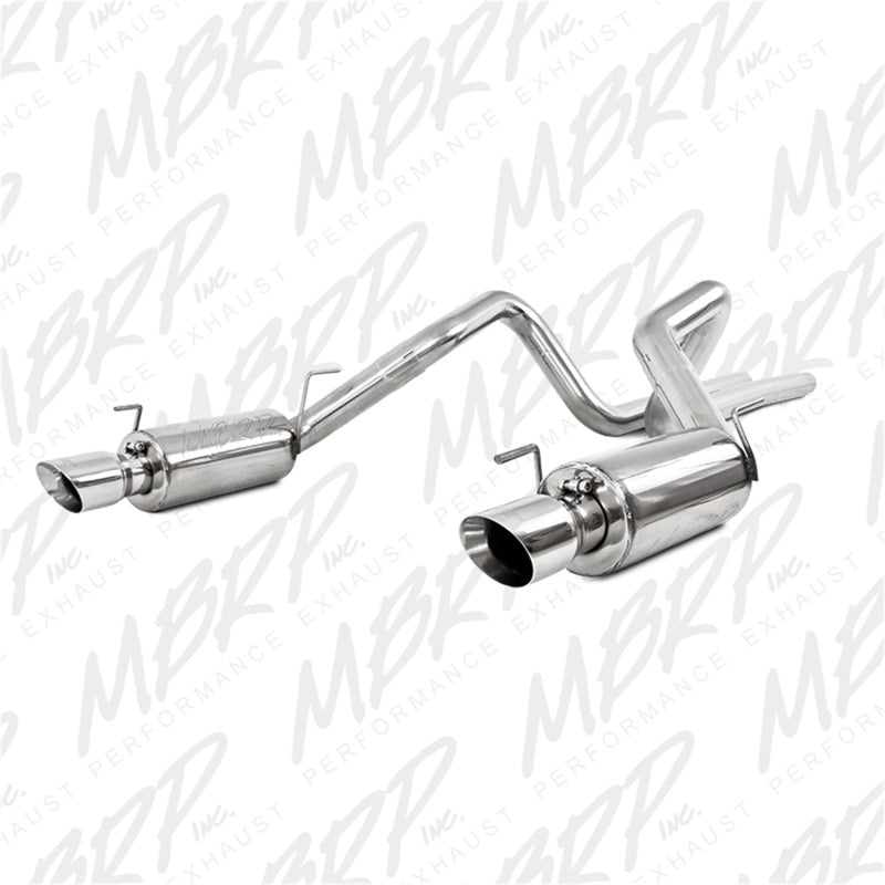 MBRP 05 - 09 Ford Shelby GT500 / GT Dual Split Rear Street Version 4in Tips T409 Exhaust System - Catback - MBRP