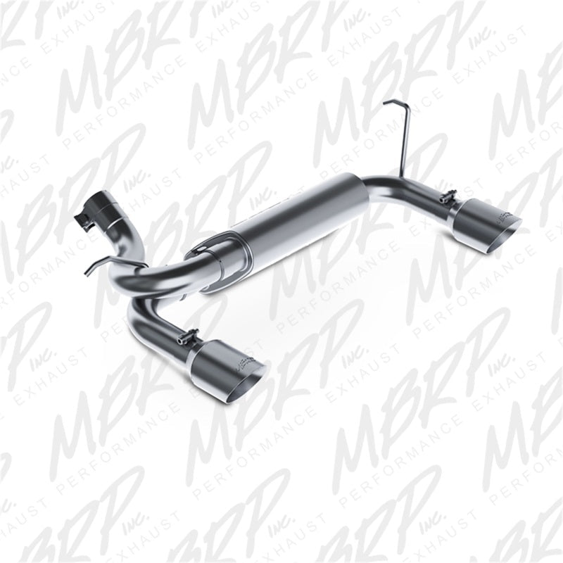 MBRP 07 - 14 Jeep Wrangler/Rubicon 3.6L/3.8L V6 Axle - Back Dual Rear Exit Aluminum Performance Exhaust - Axle Back - MBRP