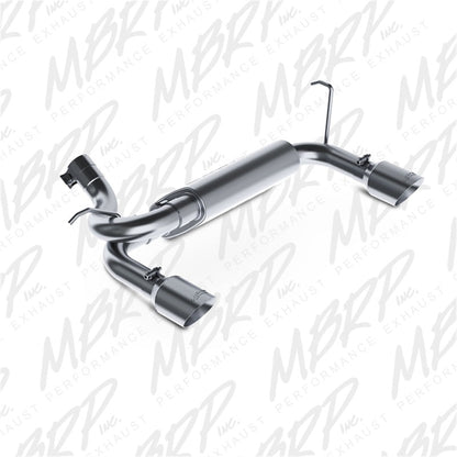 MBRP 07 - 14 Jeep Wrangler/Rubicon 3.6L/3.8L V6 Axle - Back Dual Rear Exit Aluminum Performance Exhaust - Axle Back - MBRP