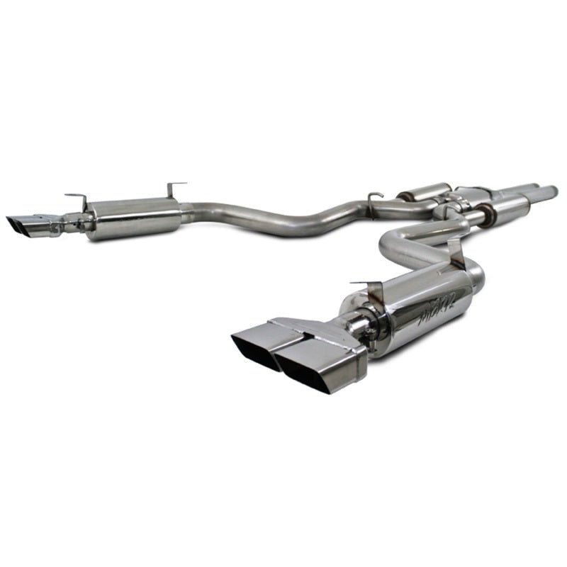 MBRP 08 - 11 Dodge Challenger SRT8 6.1L Hemi T304 Cat Back Dual Split Rear - Catback - MBRP