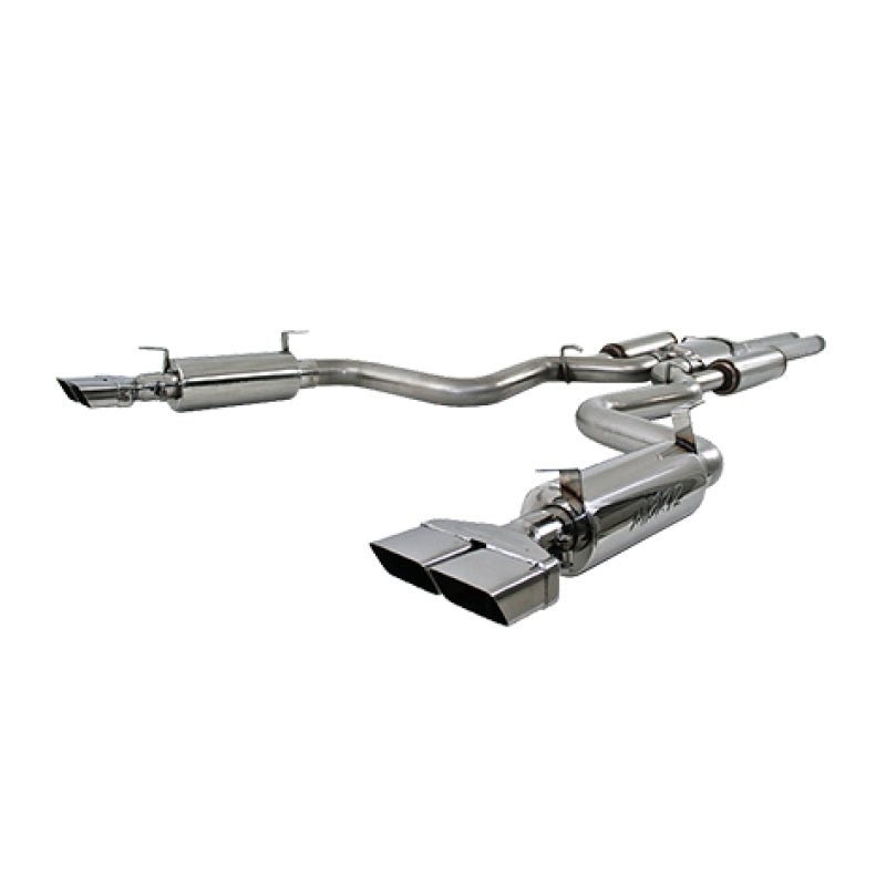 MBRP 08 - 11 Dodge Challenger SRT8 6.1L Hemi T304 Cat Back Dual Split Rear - Catback - MBRP
