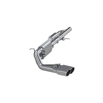 MBRP 09+ Chevrolet Silverado 1500 3in Cat Back Pre - Axle Dual Outlet w/ 4in Tip - AL - Catback - MBRP