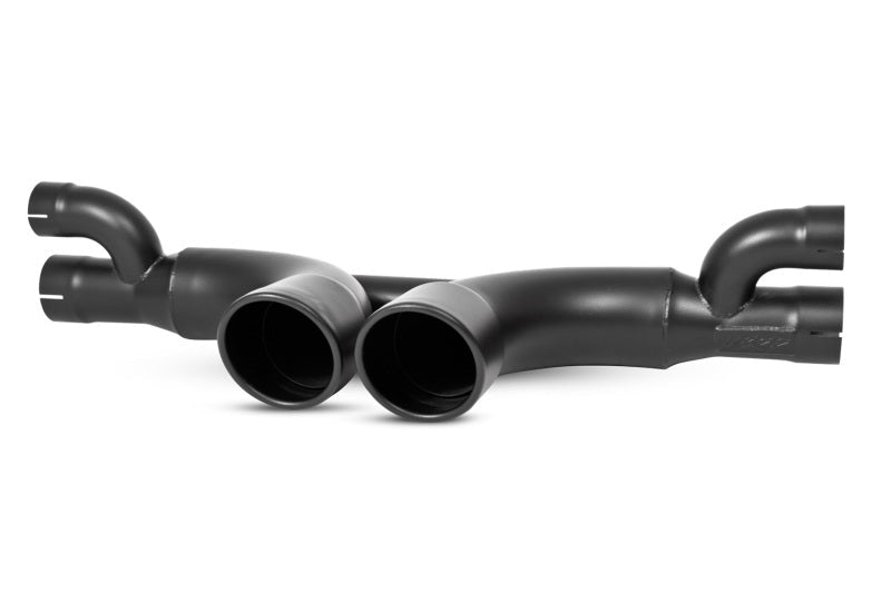 MBRP 14 - 19 Porsche GT3/GT3RS 3in Center Muffler Bypass 4in Tips - Black Coated - Catback - MBRP