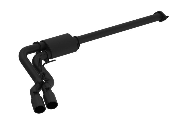 MBRP 15 - 16 Ford F - 150 2.7L/3.5L/5.0L 3in Cat Back Single Side Pre - Axle Dual Exit Black Coated - Catback - MBRP