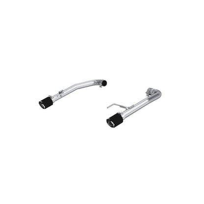 MBRP 15 - 17 Ford Mustang GT 5.0L T304 Stainless Steel 2.5in Axle - Back with Carbon Fiber Tips - Axle Back - MBRP