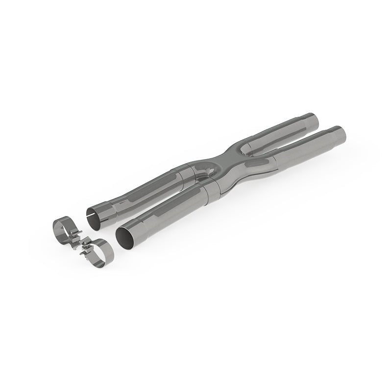 MBRP 15 - 19 Ford Mustang GT 2.5in Resonator Delete X - Pipe - T409 - X Pipes - MBRP