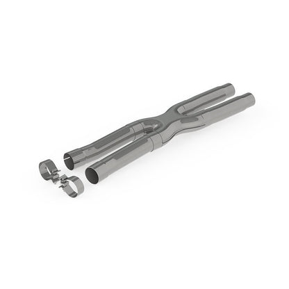MBRP 15 - 19 Ford Mustang GT 2.5in Resonator Delete X - Pipe - T409 - X Pipes - MBRP