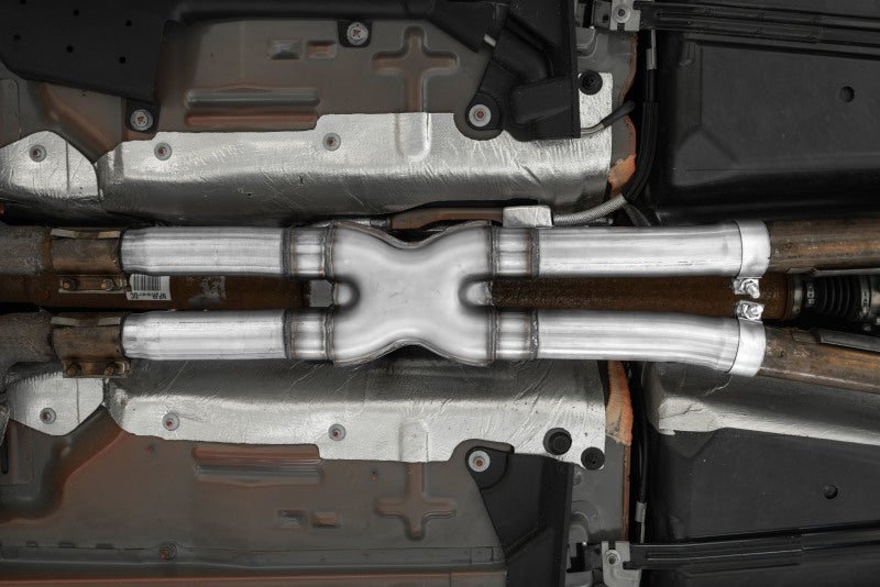 MBRP 15 - 19 Ford Mustang GT 2.5in Resonator Delete X - Pipe - T409 - X Pipes - MBRP
