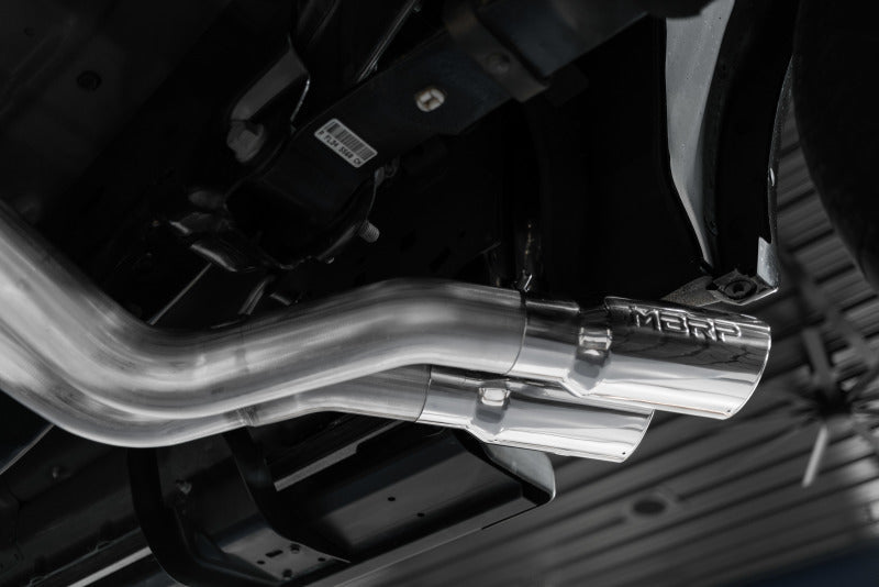 MBRP 15 - 20 Ford F150 T304 Pre - Axle 4in OD Tips Dual Outlet 3in Cat Back Exhaust - Catback - MBRP