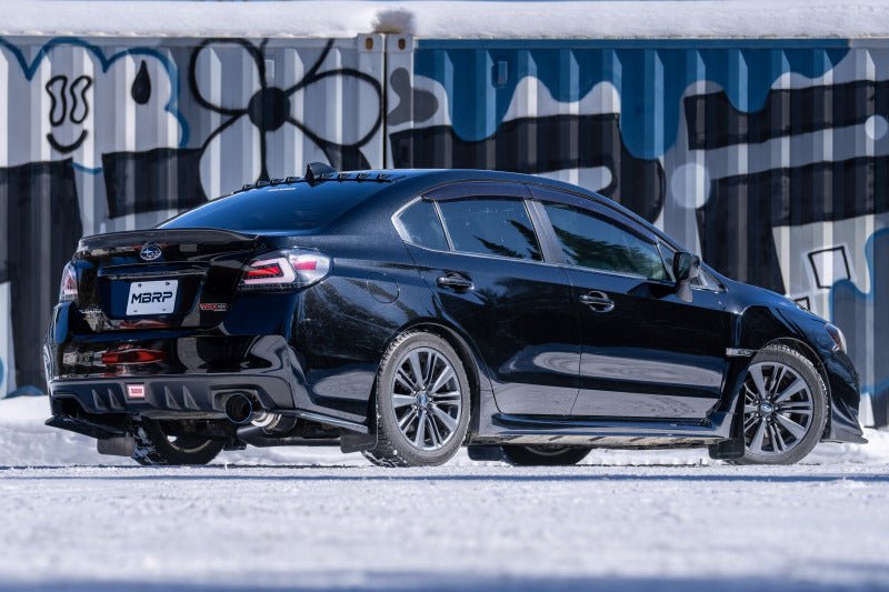 MBRP 15 - 21 Subaru WRX 2.0L/STI 2.5L/11 - 14 Sed 3in Cat - Back Single Rear Exit w/Carb Fiber Tips - T304 - Catback - MBRP
