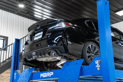 MBRP 15 - 21 Subaru WRX 2.0L/STI 2.5L/11 - 14 Sed 3in Cat - Back Single Rear Exit w/Carb Fiber Tips - T304 - Catback - MBRP