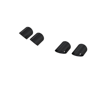 MBRP 15 - 24 Ford Mustang T304 SS 4in OD / 6.5in Length Quad Tip Cover Kit - Black Tip - Tips - MBRP