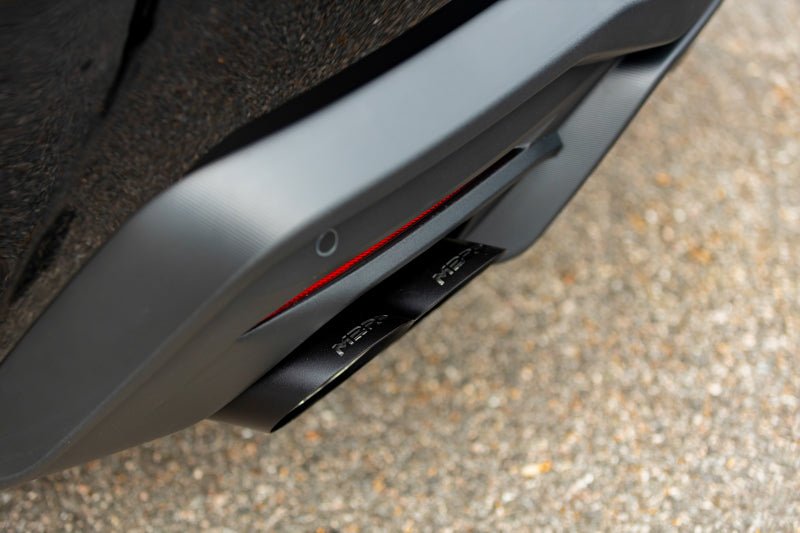 MBRP 15 - 24 Ford Mustang T304 SS 4in OD / 6.5in Length Quad Tip Cover Kit - Black Tip - Tips - MBRP