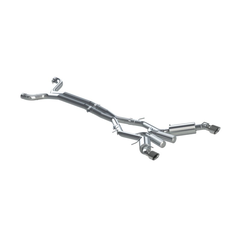 MBRP 16 - 19 Chevrolet Camaro SS 6 Speed 3in Dual Cat Back w/ 4.5in OD Tips - 409 (Non NPP Models) - Catback - MBRP