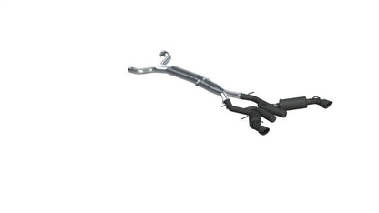 MBRP 16 - 19 Chevrolet Camaro SS 6 Speed 3in Dual Cat Back w/ 4.5in OD Tips - Black (Non NPP Models) - Catback - MBRP