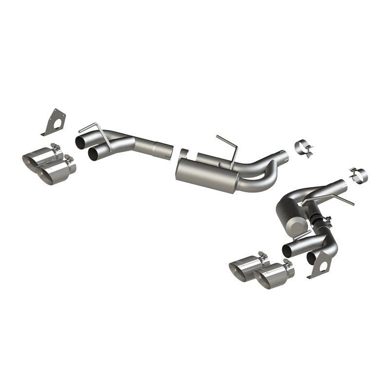 MBRP 16 - 19 Chevrolet Camaro V6 2.5in AL NPP Dual Axle Back Exhaust w/ 4in Quad Dual Wall Tips - Axle Back - MBRP