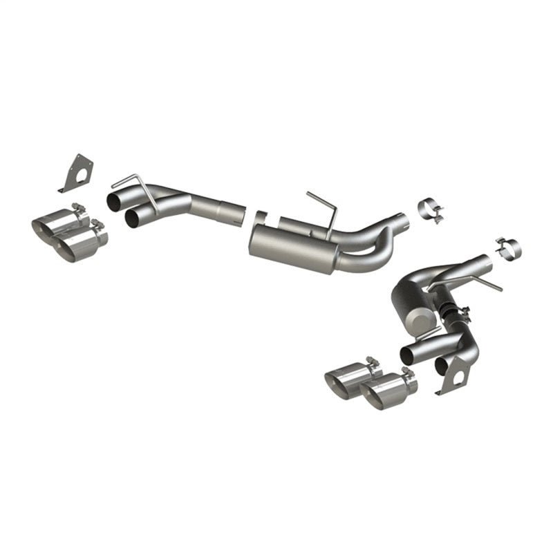 MBRP 16 - 19 Chevrolet Camaro V6 2.5in AL NPP Dual Axle Back Exhaust w/ 4in Quad Dual Wall Tips - Axle Back - MBRP