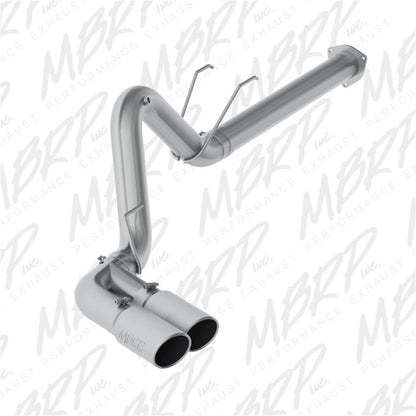 MBRP 17 - 19 Ford F250/350/450 6.4 L Filter Back Single Side Dual Exit Exhaust System - DPF Back - MBRP