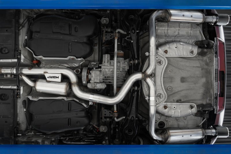 MBRP 17 - 19 VW Golf SportWagen/Alltrack 1.8T T304SS 3in Cat - Back 2.5in Dual Split Rear w/ SS Tips - Catback - MBRP
