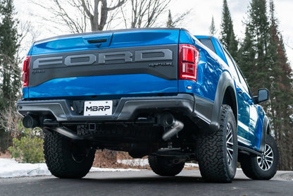 MBRP 17 - 20 Ford F - 150 Raptor 3.5L Ecoboost Dual Rear Exit T409 3in Resonator Back Exhaust System - Catback - MBRP
