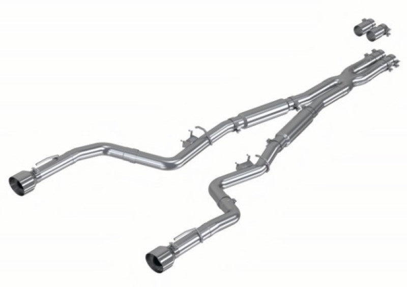 MBRP 17 - 21 Charger 5.7L 3in Dual Rear Exit Aluminized Catback Exhaust - Catback - MBRP