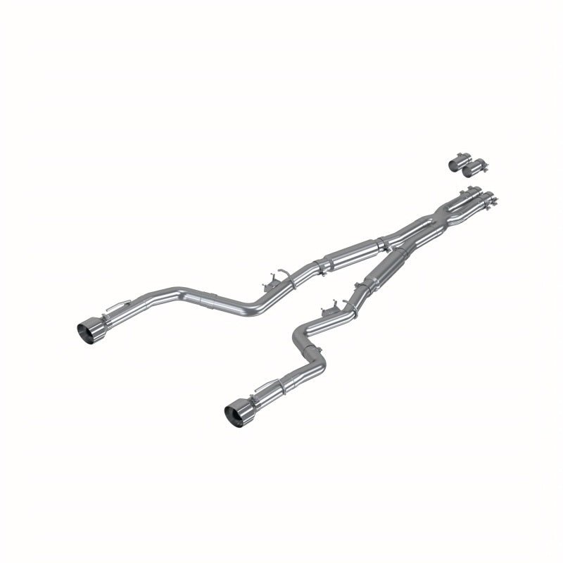 MBRP 17 - 21 Charger 5.7L 3in Dual Rear Exit Aluminized Catback Exhaust - Catback - MBRP