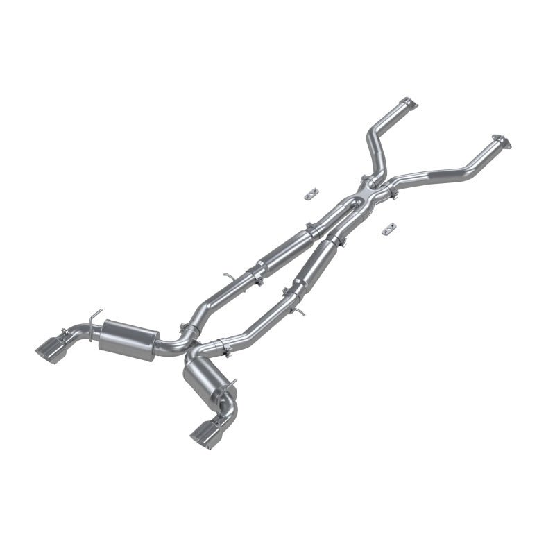 MBRP 17+ Infiniti Q60 3.0L RWD/AWD 3in Cat - Back Dual Split Rear Street Version w/4.5in OD Tips - T304 - Catback - MBRP
