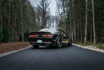 MBRP 17 - Up Dodge Challenger 5.7L/6.2L/6.4L Carbon Fiber Quad Tip T304 Catback Exhaust - Catback - MBRP