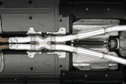 MBRP 17 - Up Dodge Challenger 5.7L/6.2L/6.4L Carbon Fiber Quad Tip T304 Catback Exhaust - Catback - MBRP