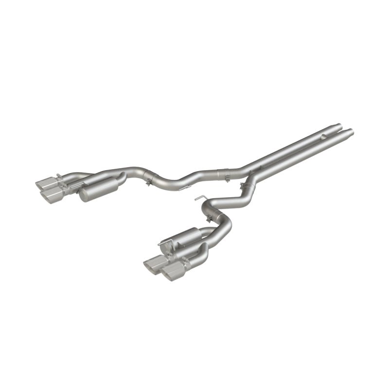 MBRP 18 - 19 Ford Mustang GT 5.0 3in Cat Back Quad Tip Race Version - AL - Catback - MBRP