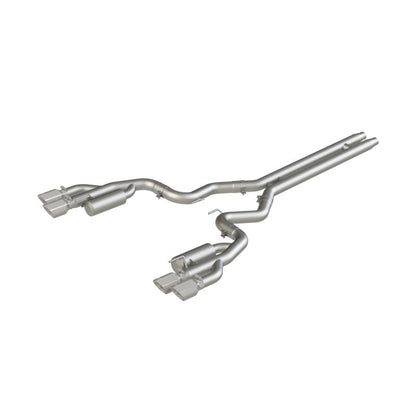 MBRP 18 - 19 Ford Mustang GT 5.0 3in Cat Back Quad Tip Race Version - AL - Catback - MBRP