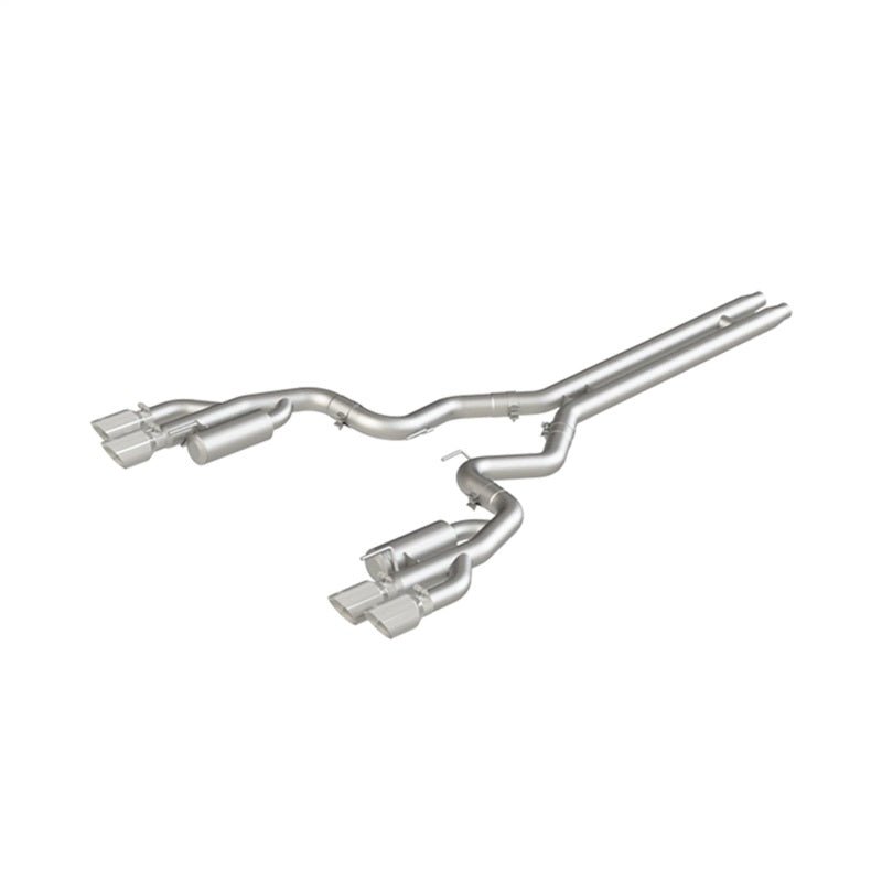 MBRP 18 - 19 Ford Mustang GT 5.0 3in Cat Back Quad Tip Race Version - AL - Catback - MBRP