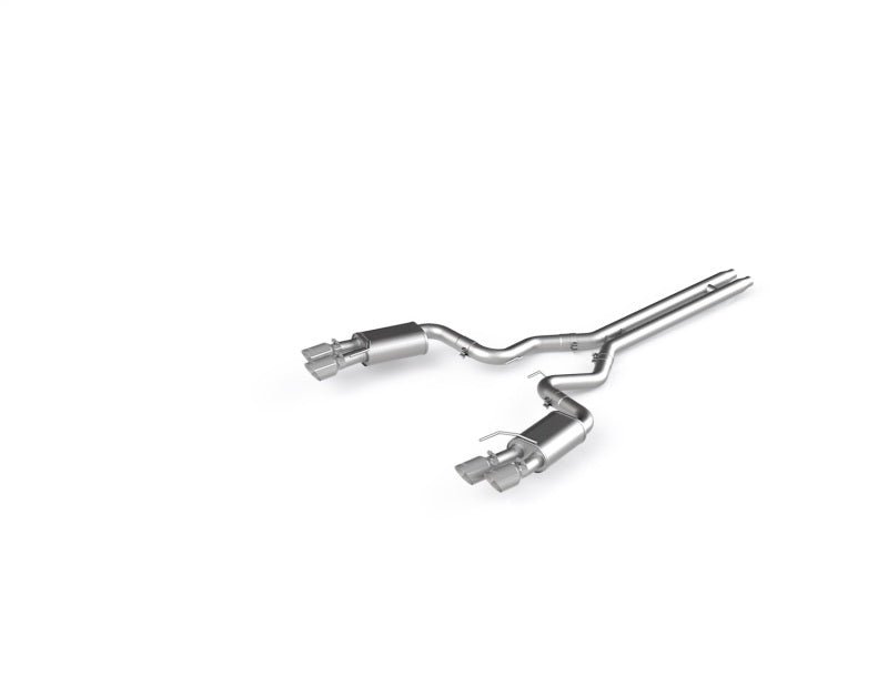 MBRP 18 - 19 Ford Mustang GT 5.0 3in Dual Split Rear AL Cat Back w/ Quad 4.0in Dual Wall Tips - Catback - MBRP