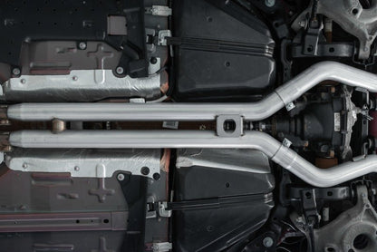 MBRP 18 - 19 Ford Mustang GT 5.0 3in Dual Split Rear Cat Back w/ Quad 4.0in Dual Wall Tips - T304 - Catback - MBRP