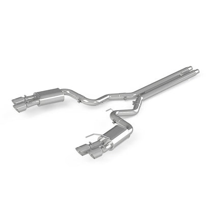 MBRP 18 - 19 Ford Mustang GT 5.0 3in Dual Split Rear Cat Back w/ Quad 4.0in Dual Wall Tips - T304 - Catback - MBRP