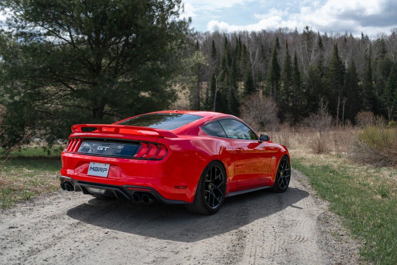MBRP 18 - 20 Ford Mustang GT 2.5in T304 Non Active Dual Axle Back Exhaust System - 4in Dual Wall Tips - Axle Back - MBRP