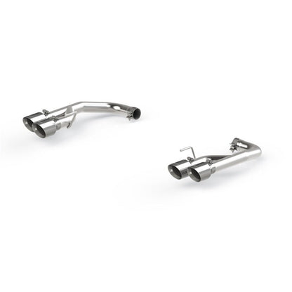 MBRP 18 - 20 Ford Mustang GT 2.5in T304 Non Active Dual Axle Back Exhaust System - 4in Dual Wall Tips - Axle Back - MBRP
