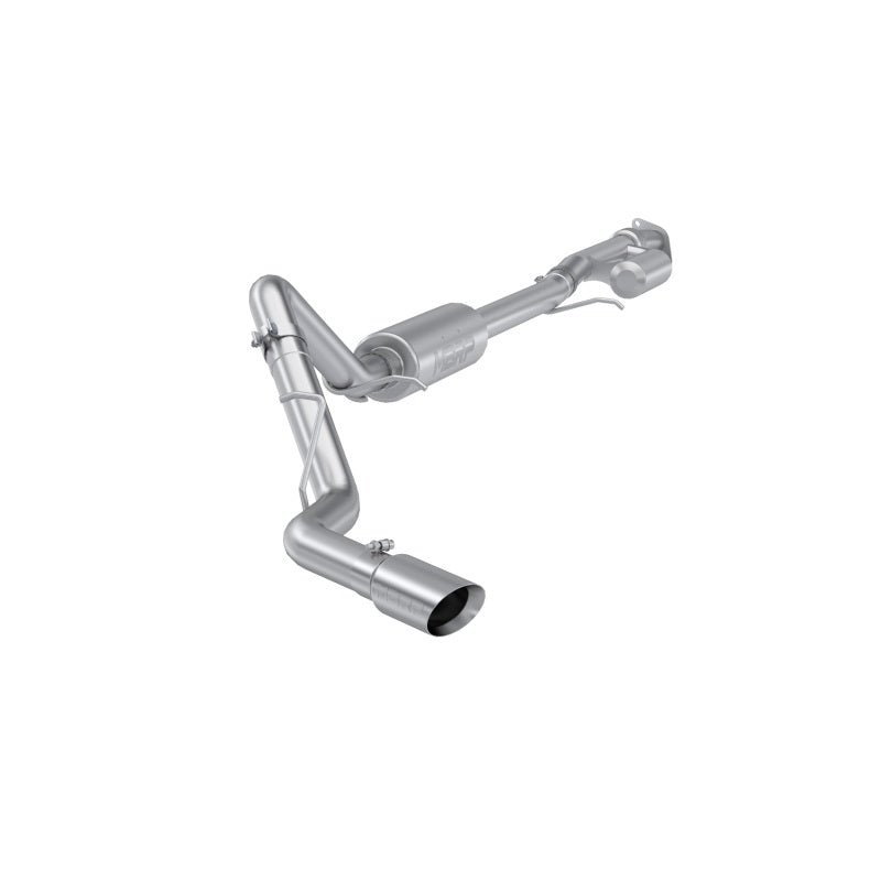 MBRP 19 - 24 GM 1500 Silverado/Sierra 2.7L T304 SS 3in Cat - Back w/ Single Side 4in Dual Wall Tip - Axle Back - MBRP
