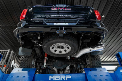 MBRP 20 - 23 Chevrolet Silverado 2500HD 6.6L Armor Plus T409 SS Single Side Exit 5in DPF Back Exhaust - DPF Back - MBRP
