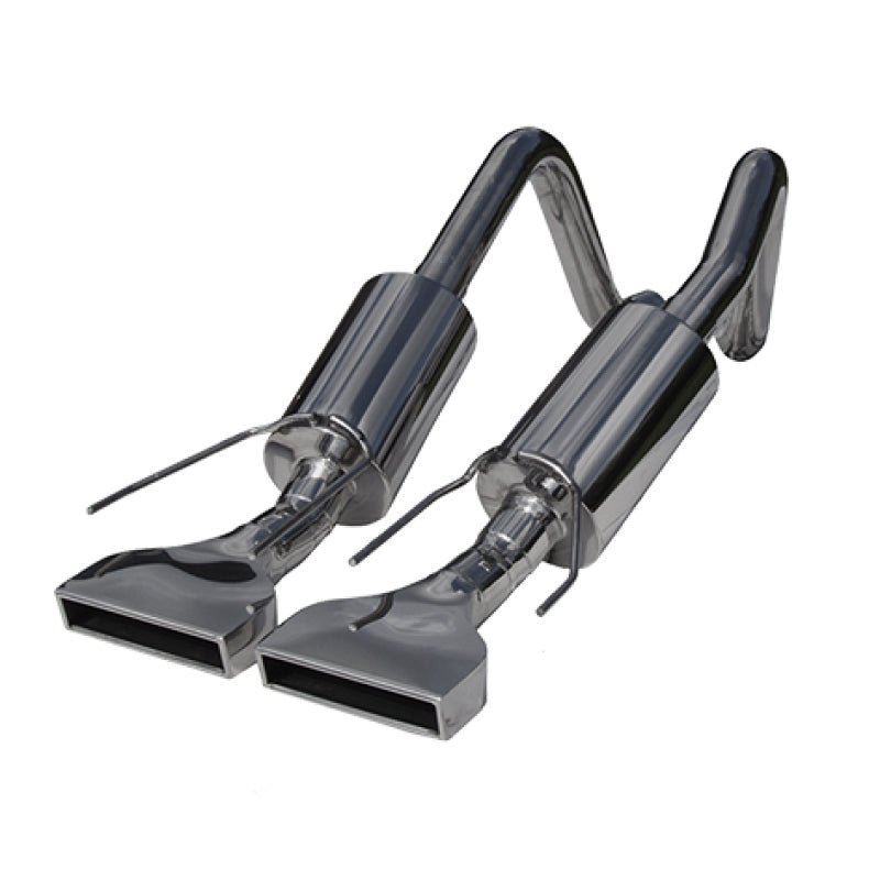 MBRP 2005 - 2008 Chev Corvette Dual Muffler Axle Back Rectangular Tips - Axle Back - MBRP